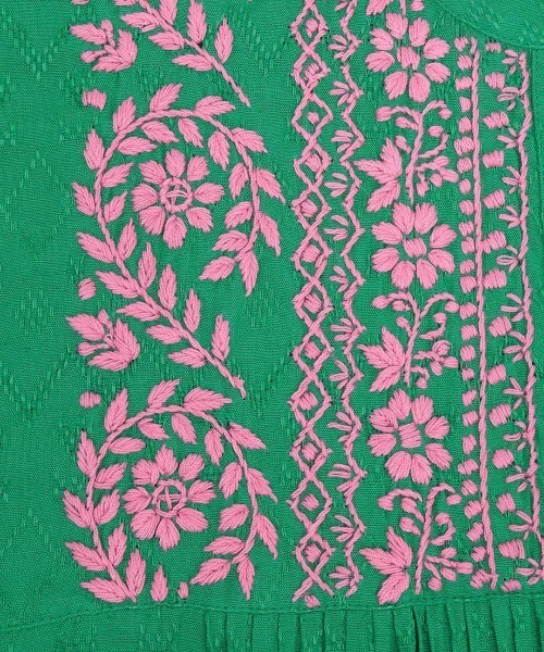 チチカカ（チチカカ）の「Rico ボタニカルハンド刺繍ワンピース（ワンピース・レディース・ブラック/ナチュラル/ライトグリーン・FREE）」の18枚目の写真