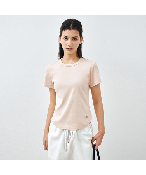 MONGDOL(モンドル)の「エッセンシャルラウンドネック半袖Tシャツ MDTS073_10 Colors(Tシャツ/カットソー・レディース・チャコールグレー/ホワイト/ブラック/ブラウン/ブルー/グリーン/レッド/ライトグレー/ネイビー/ライトピンク・SMALL/MEDIUM)」の9枚目の写真