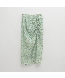 ATELIER NAIN（アトリエナイン）の「SMILE SHIRRING PRINT SKIRT(SK-4915)（スカート）」