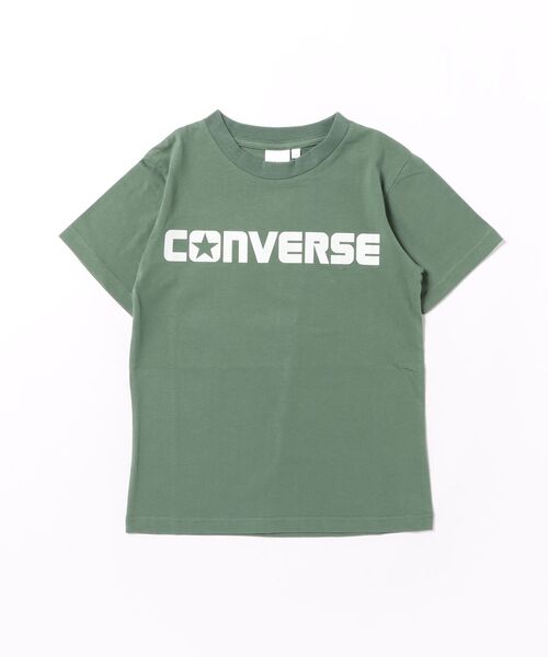 CONVERSE（コンバース）の「CONVERSE/コンバース　両面プリント半袖Ｔシャツ（Tシャツ/カットソー・キッズ・オフホワイト/カーキ・160cm/150cm/140cm/130cm）」の2枚目の写真