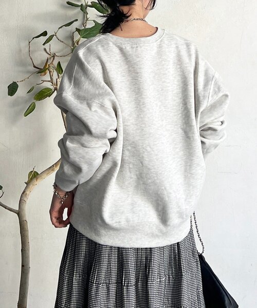 un dix cors（アンディコール）の「ハーフジッププルオーバー（Tシャツ/カットソー・レディース・ネイビー/ライトベージュ・FREE）」の5枚目の写真