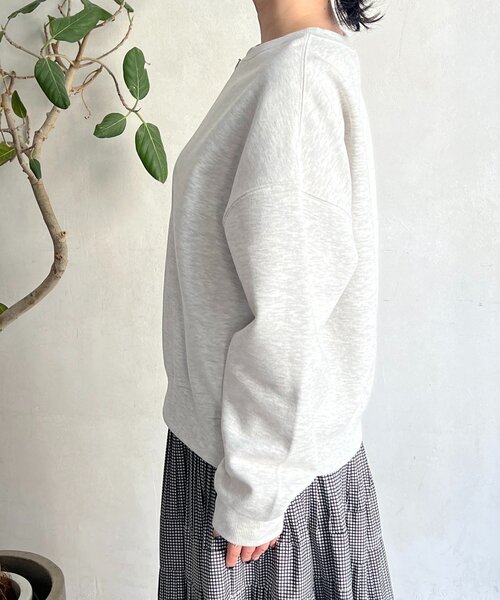 un dix cors（アンディコール）の「ハーフジッププルオーバー（Tシャツ/カットソー・レディース・ネイビー/ライトベージュ・FREE）」の11枚目の写真