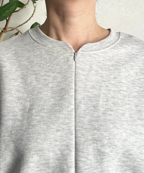 un dix cors（アンディコール）の「ハーフジッププルオーバー（Tシャツ/カットソー・レディース・ネイビー/ライトベージュ・FREE）」の13枚目の写真