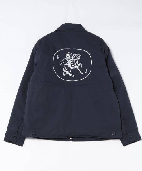 BANKS(バンクス)の「JACKET/BANKS JOURNAL(バンクスジャーナル)ワークジャケット バッグプリント(その他アウター・メンズ・カーキ/ネイビー・MEDIUM/LARGE)」の3枚目の写真