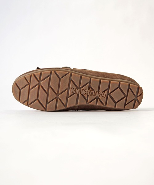 Minnetonka(ミネトンカ)の「MINNETONKA(ミネトンカ) / 本革 スエード ローファーモック Men’s LOAFER MOC メンズモカシン(モカシン/デッキシューズ・メンズ・ブラック/ブラウン・10/9/8/7)」の12枚目の写真