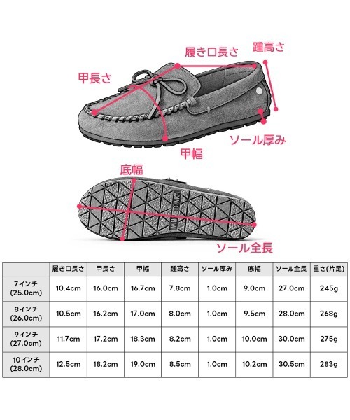 Minnetonka(ミネトンカ)の「MINNETONKA(ミネトンカ) / 本革 スエード ローファーモック Men’s LOAFER MOC メンズモカシン(モカシン/デッキシューズ・メンズ・ブラック/ブラウン・10/9/8/7)」の14枚目の写真