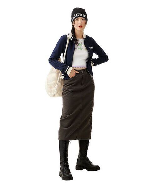MAC MOC(マックモック)の「フィリップ チャンキーボールドソール ロングブーツ ワーカー 4cm(ブーツ・レディース・ブラック・22.5cm/23cm/24cm/24.5cm/25cm/23.5cm)」の19枚目の写真