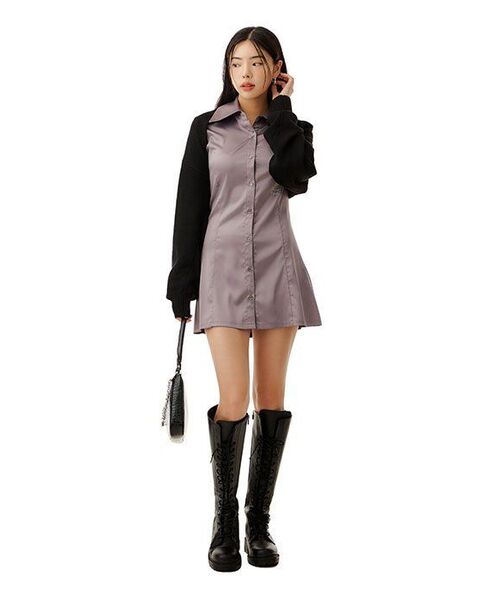 MAC MOC(マックモック)の「フィリップ チャンキーボールドソール ロングブーツ ワーカー 4cm(ブーツ・レディース・ブラック・22.5cm/23cm/24cm/24.5cm/25cm/23.5cm)」の22枚目の写真