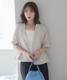 PREFERIR（プレフェリール）の「春夏対応 バックリボン ドルマンスリーブ テーラード ライトジャケット（テーラードジャケット）」