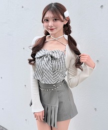 NOMAE（ノーマエ）の「ツィードリボンキャミボレロアンサンブル（Tシャツ/カットソー）」