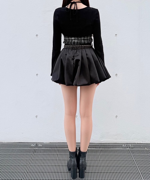 NOMAE（ノーマエ）の「ツィードリボンキャミボレロアンサンブル（Tシャツ/カットソー・レディース・アイボリー系/ブラック系その他/ブルー系その他・FREE）」の12枚目の写真