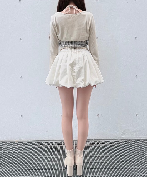 NOMAE（ノーマエ）の「ツィードリボンキャミボレロアンサンブル（Tシャツ/カットソー・レディース・アイボリー系/ブラック系その他/ブルー系その他・FREE）」の21枚目の写真