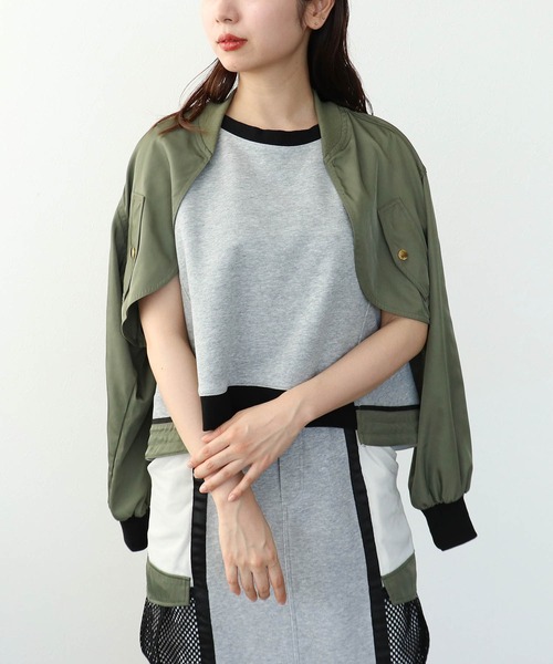 Cepica（セピカ）の「肩がけボレロプルオーバー（スウェット・レディース・グレー・FREE）」の3枚目の写真