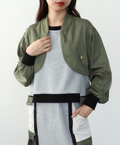 Cepica（セピカ）の「肩がけボレロプルオーバー（スウェット・レディース・グレー・FREE）」の4枚目の写真