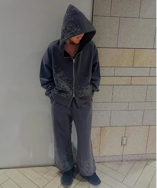 FR(13)NDS（フレンズ）の「FR(13)NDS /フレンズ/Stone Sweat Pants（スウェットパンツ・メンズ・ブラウン/グレー・M/L）」の6枚目の写真