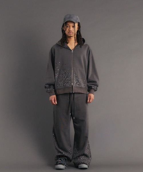 FR(13)NDS（フレンズ）の「FR(13)NDS /フレンズ/Stone Sweat Pants（スウェットパンツ・メンズ・ブラウン/グレー・M/L）」の3枚目の写真
