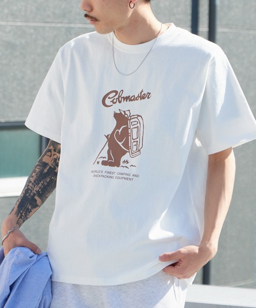 COBMASTER（コブマスター）の「COBMASTER/コブマスター COB FRONT LOGO TEE 7251 プリントデザインクルーネックＴシャツ 2026年春夏（Tシャツ/カットソー・メンズ・ホワイト/ミント/チャコール・S/M/L/XL）」の2枚目の写真