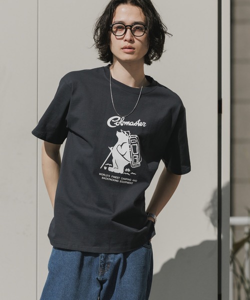 COBMASTER（コブマスター）の「COBMASTER/コブマスター COB FRONT LOGO TEE 7251 プリントデザインクルーネックＴシャツ 2026年春夏（Tシャツ/カットソー・メンズ・ホワイト/ミント/チャコール・S/M/L/XL）」の3枚目の写真