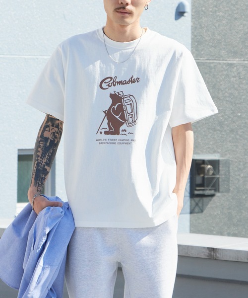 COBMASTER（コブマスター）の「COBMASTER/コブマスター COB FRONT LOGO TEE 7251 プリントデザインクルーネックＴシャツ 2026年春夏（Tシャツ/カットソー・メンズ・ホワイト/ミント/チャコール・S/M/L/XL）」の7枚目の写真