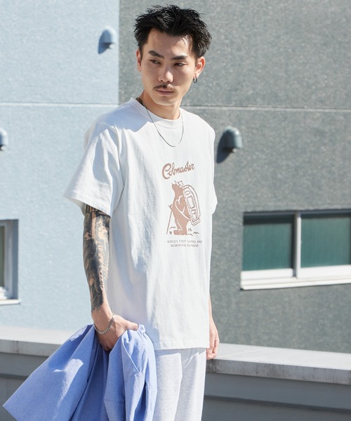 COBMASTER（コブマスター）の「COBMASTER/コブマスター COB FRONT LOGO TEE 7251 プリントデザインクルーネックＴシャツ 2026年春夏（Tシャツ/カットソー・メンズ・ホワイト/ミント/チャコール・S/M/L/XL）」の10枚目の写真
