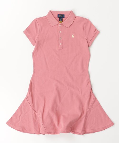 POLO RALPH LAUREN CHILDRENSWEAR(ポロ ラルフ ローレン チルドレンズウェア)の「ストレッチ メッシュ ポロ ドレス(ワンピース・キッズ・ピンク・M/L/S/XL)」の3枚目の写真