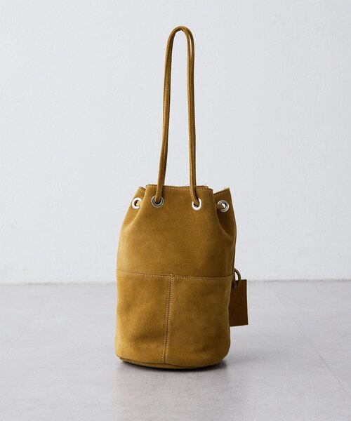 marco masi(マルコマージ)の「【MARCO MASI】スエードワッペン巾着(ショルダーバッグ・レディース・キャメル・FREE)」の4枚目の写真