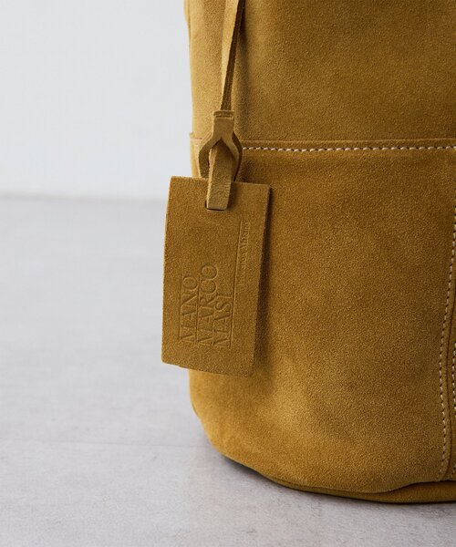 marco masi(マルコマージ)の「【MARCO MASI】スエードワッペン巾着(ショルダーバッグ・レディース・キャメル・FREE)」の9枚目の写真