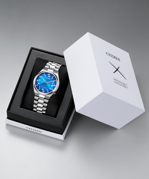 CITIZEN（シチズン）の「CITIZEN COLLECTION シチズンコレクション seconde/seconde 限定モデル NJ0157-81L（アナログ腕時計・メンズ・シルバー×ブルー・FREE）」の4枚目の写真