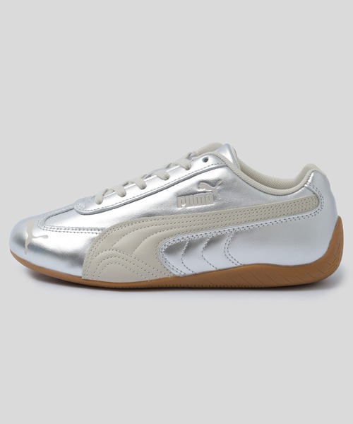 PUMA(プーマ)の「PUMA W SPEEDCAT SILVER WNS 406881-02(スニーカー・レディース・シルバー・23.5cm/24cm/24.5cm)」の1枚目の写真