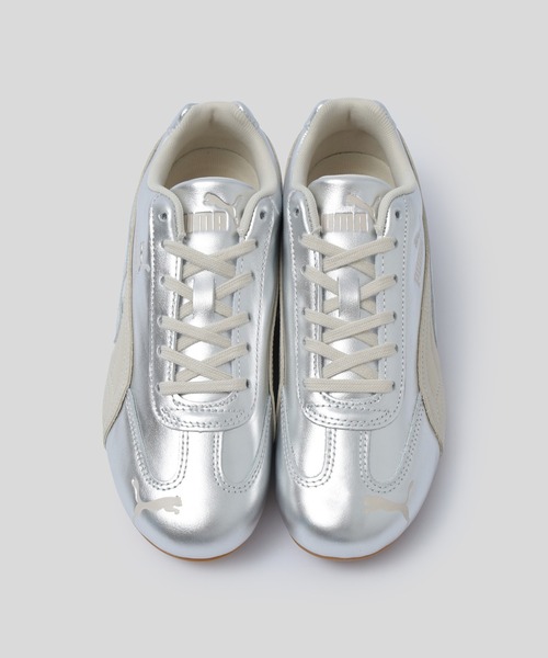 PUMA(プーマ)の「PUMA W SPEEDCAT SILVER WNS 406881-02(スニーカー・レディース・シルバー・23.5cm/24cm/24.5cm)」の2枚目の写真