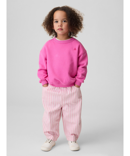 GAP(ギャップ)の「プルオン ストライプ バレルデニム (幼児・ベビー)(デニムパンツ・キッズ・ピンク系その他・100cm/90cm/70cm/80cm/95cm/105cm/110cm)」の2枚目の写真