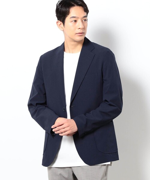 Grand PARK（グランドパーク）の「ナイロンリップストレッチテーラードジャケット（テーラードジャケット・メンズ・カーキ/ブラック/ベージュ/ネイビー・M/L）」の4枚目の写真