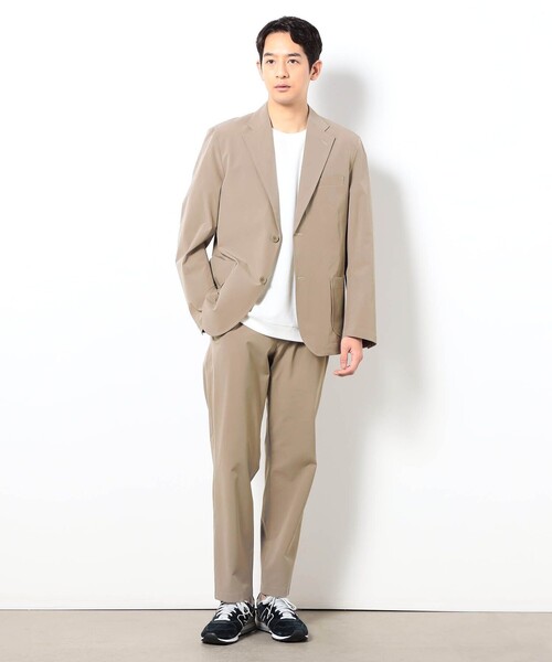 Grand PARK（グランドパーク）の「ナイロンリップストレッチテーラードジャケット（テーラードジャケット・メンズ・カーキ/ブラック/ベージュ/ネイビー・M/L）」の5枚目の写真