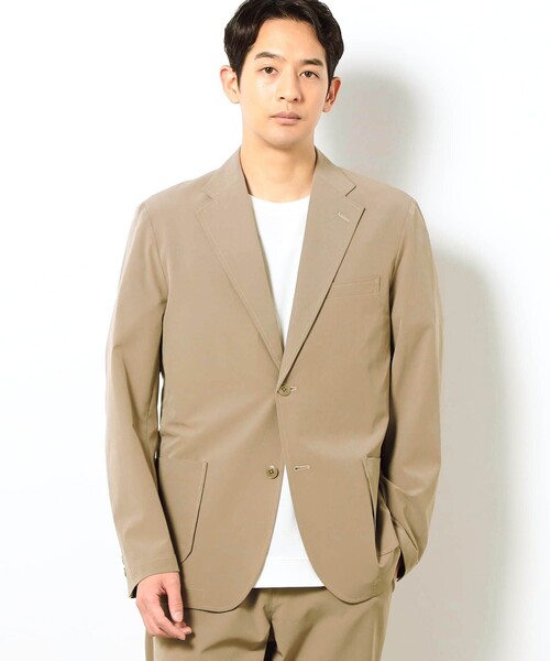 Grand PARK（グランドパーク）の「ナイロンリップストレッチテーラードジャケット（テーラードジャケット・メンズ・カーキ/ブラック/ベージュ/ネイビー・M/L）」の6枚目の写真