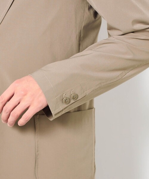 Grand PARK（グランドパーク）の「ナイロンリップストレッチテーラードジャケット（テーラードジャケット・メンズ・カーキ/ブラック/ベージュ/ネイビー・M/L）」の11枚目の写真