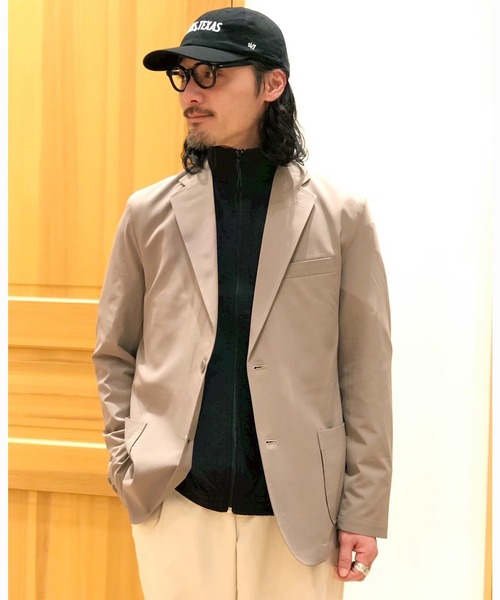 Grand PARK（グランドパーク）の「ナイロンリップストレッチテーラードジャケット（テーラードジャケット・メンズ・カーキ/ブラック/ベージュ/ネイビー・M/L）」の21枚目の写真