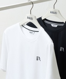 AIGLE（エーグル）の「2枚セット ワンポイントロゴ刺繍 2パック半袖Tシャツ（Tシャツ/カットソー）」
