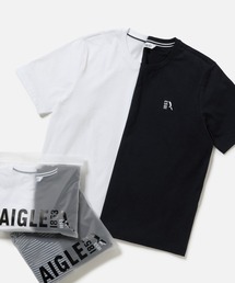 AIGLE（エーグル）の「2枚セット ワンポイントロゴ刺繍 2パック半袖Tシャツ（Tシャツ/カットソー）」