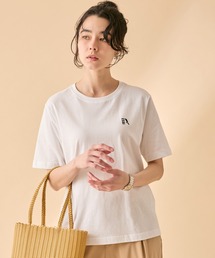 AIGLE（エーグル）の「2枚セット ワンポイントロゴ刺繍 2パックTシャツ 半袖 / ブラック×ホワイト ブラック×ボーダー（Tシャツ/カットソー）」