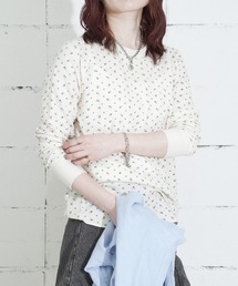 JEMORGAN（ジェーイーモーガン）の「"04"≪JEMORGAN≫パックT ワッフル 花柄 長袖Tシャツ（Tシャツ/カットソー）」