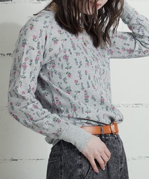 JEMORGAN（ジェーイーモーガン）の「"04"≪JEMORGAN≫パックT ワッフル 花柄 長袖Tシャツ（Tシャツ/カットソー）」