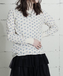 JEMORGAN（ジェーイーモーガン）の「"04"≪JEMORGAN≫パックT ワッフル 花柄 長袖Tシャツ（Tシャツ/カットソー）」