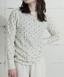 JEMORGAN（ジェーイーモーガン）の「"04"≪JEMORGAN≫パックT ワッフル 花柄 長袖Tシャツ（Tシャツ/カットソー）」