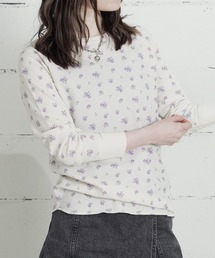 THE MILES（ザ マイルズ）の「"04"≪JEMORGAN≫パックT ワッフル 花柄 長袖Tシャツ（Tシャツ/カットソー）」