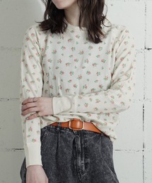 JEMORGAN（ジェーイーモーガン）の「"04"≪JEMORGAN≫パックT ワッフル 花柄 長袖Tシャツ（Tシャツ/カットソー）」