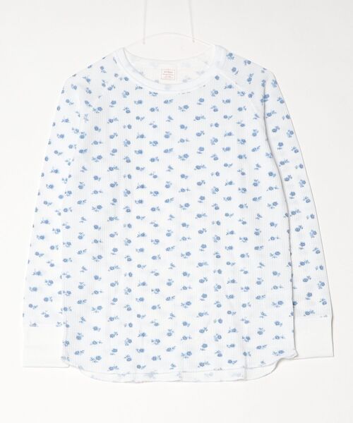 JEMORGAN(ジェーイーモーガン)の「"04"≪JEMORGAN≫パックT ワッフル 花柄 長袖Tシャツ(Tシャツ/カットソー・レディース・アイボリー系1/ブルー系2/ブルー系1/ピンク系1/グレー系2/アイボリー系2/ホワイト系2/ホワイト系1/ライラック系1/グレー系1/ブラック系1・FREE)」の13枚目の写真