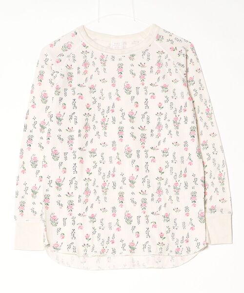 JEMORGAN(ジェーイーモーガン)の「"04"≪JEMORGAN≫パックT ワッフル 花柄 長袖Tシャツ(Tシャツ/カットソー・レディース・アイボリー系1/ブルー系2/ブルー系1/ピンク系1/グレー系2/アイボリー系2/ホワイト系2/ホワイト系1/ライラック系1/グレー系1/ブラック系1・FREE)」の16枚目の写真