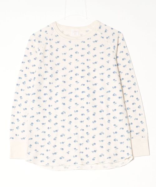 JEMORGAN(ジェーイーモーガン)の「"04"≪JEMORGAN≫パックT ワッフル 花柄 長袖Tシャツ(Tシャツ/カットソー・レディース・アイボリー系1/ブルー系2/ブルー系1/ピンク系1/グレー系2/アイボリー系2/ホワイト系2/ホワイト系1/ライラック系1/グレー系1/ブラック系1・FREE)」の17枚目の写真