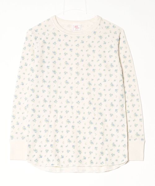 JEMORGAN(ジェーイーモーガン)の「"04"≪JEMORGAN≫パックT ワッフル 花柄 長袖Tシャツ(Tシャツ/カットソー・レディース・アイボリー系1/ブルー系2/ブルー系1/ピンク系1/グレー系2/アイボリー系2/ホワイト系2/ホワイト系1/ライラック系1/グレー系1/ブラック系1・FREE)」の20枚目の写真