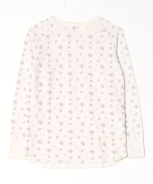 JEMORGAN(ジェーイーモーガン)の「"04"≪JEMORGAN≫パックT ワッフル 花柄 長袖Tシャツ(Tシャツ/カットソー・レディース・アイボリー系1/ブルー系2/ブルー系1/ピンク系1/グレー系2/アイボリー系2/ホワイト系2/ホワイト系1/ライラック系1/グレー系1/ブラック系1・FREE)」の21枚目の写真